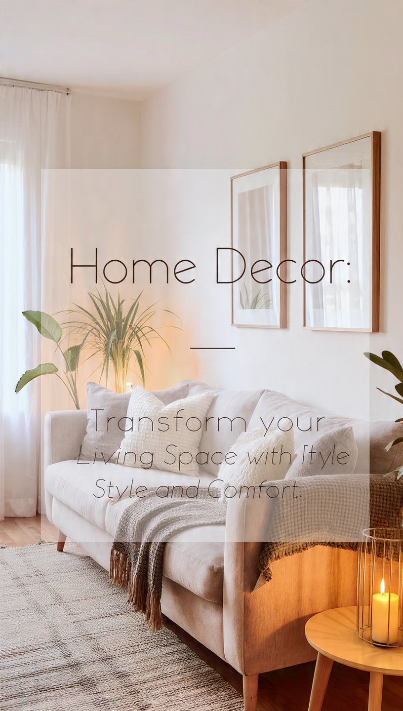 Home Decor: Transform Your Living Space with Style and Comfort